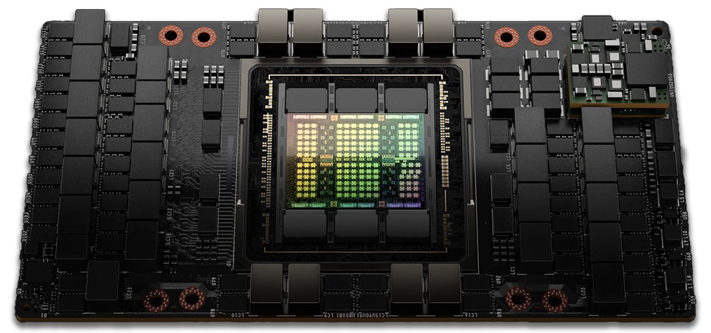 NVIDIA H100 Tensor Core GPU.