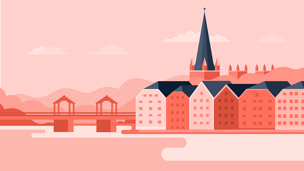 Illustration of Trondheim.